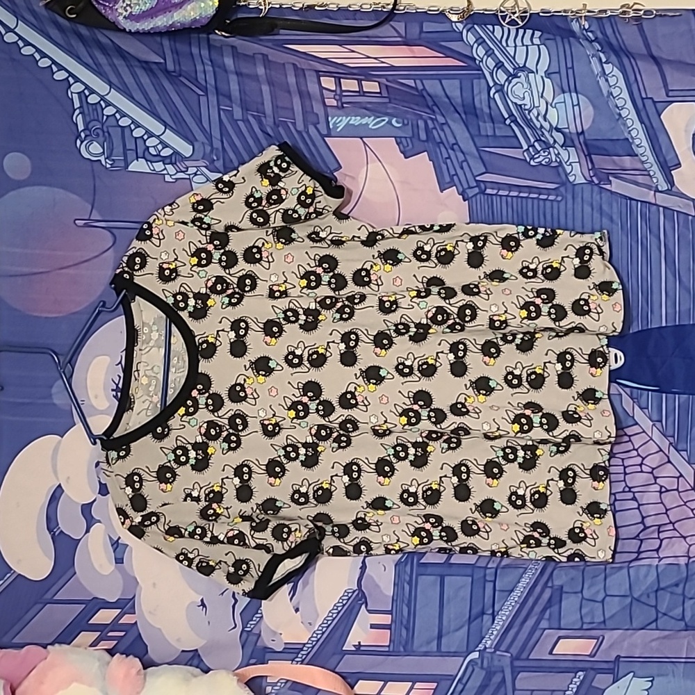 Spirited Away Soot Sprite ringer tee